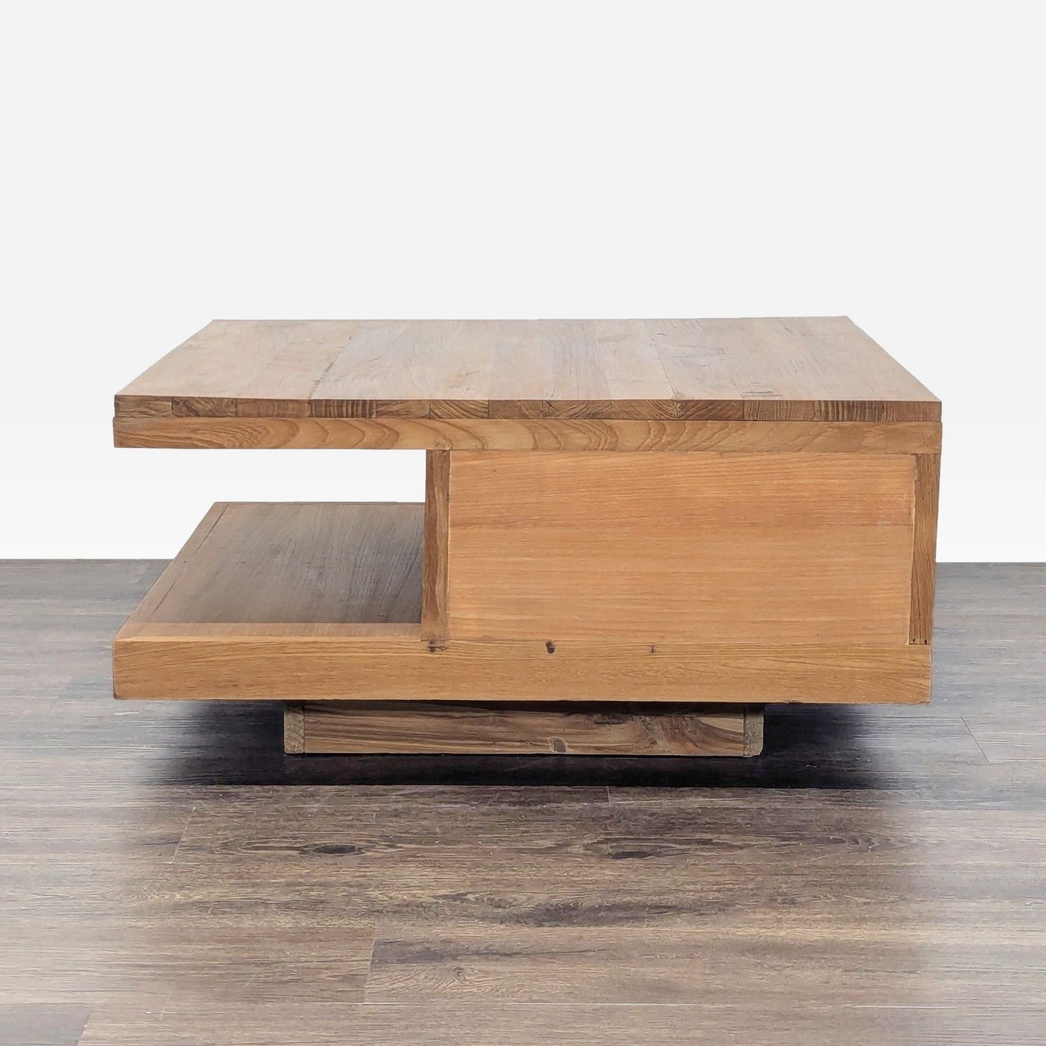 Two Tier Teak Coffee Table - image-5