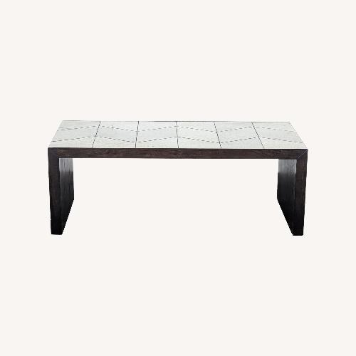 Used West Elm Mirrored Herringbone Coffee Table for sale on AptDeco