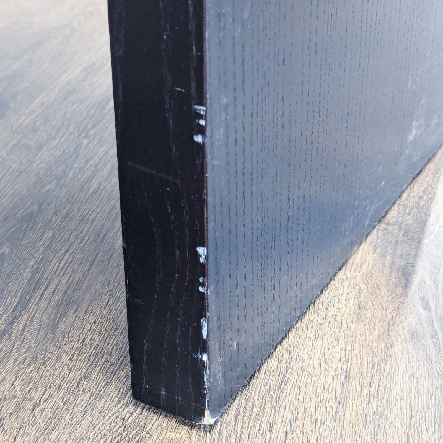 Black Wood Dining Bench - image-4