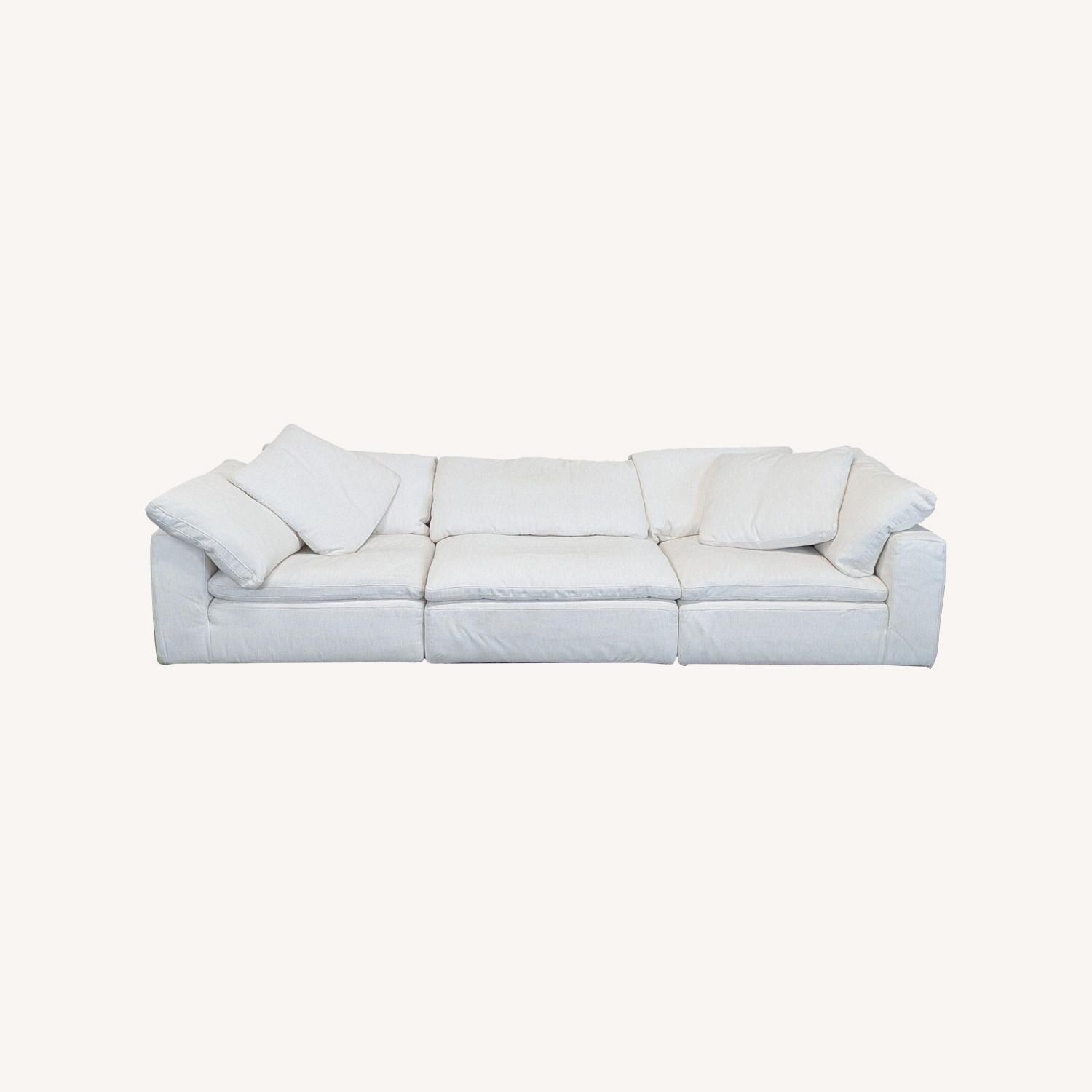 Restoration Hardware Natural 3+ Seater Sofa - image-0