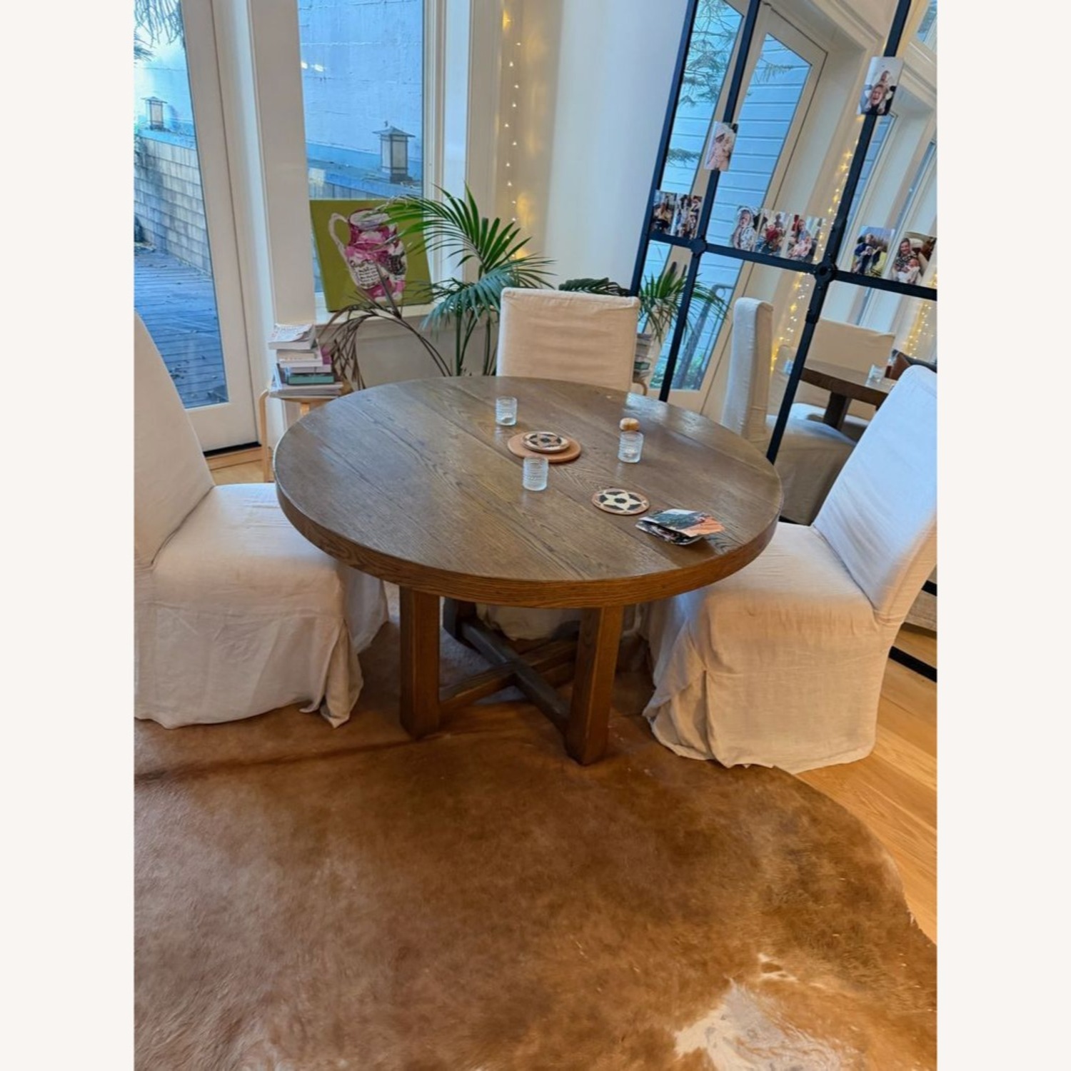 Restoration Hardware Antoccino Round Dining Table - image-1