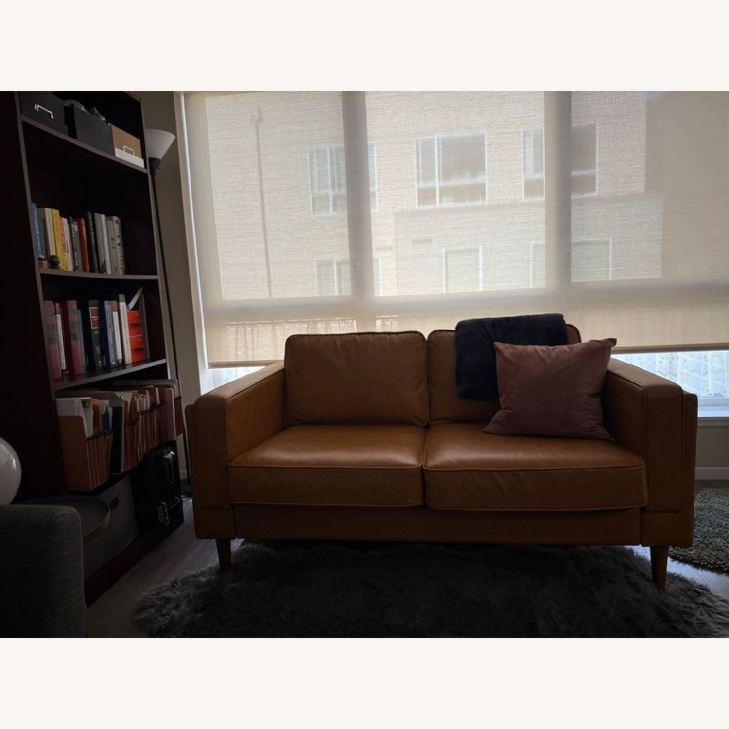 Albany Park Mid-Century Modern Tan Vegan Leather  - image-1