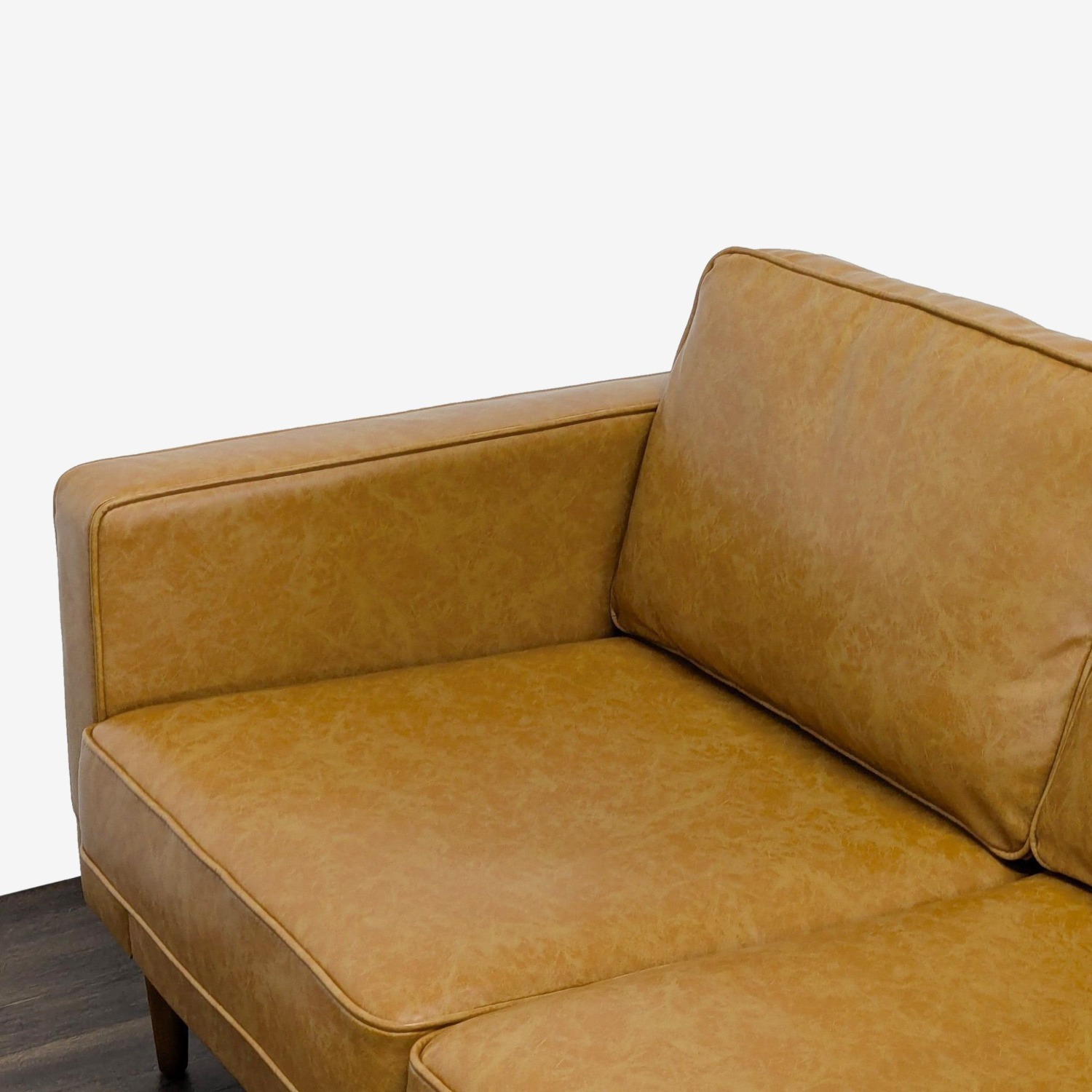 Albany Park Mid-Century Modern Tan Vegan Leather  - image-6
