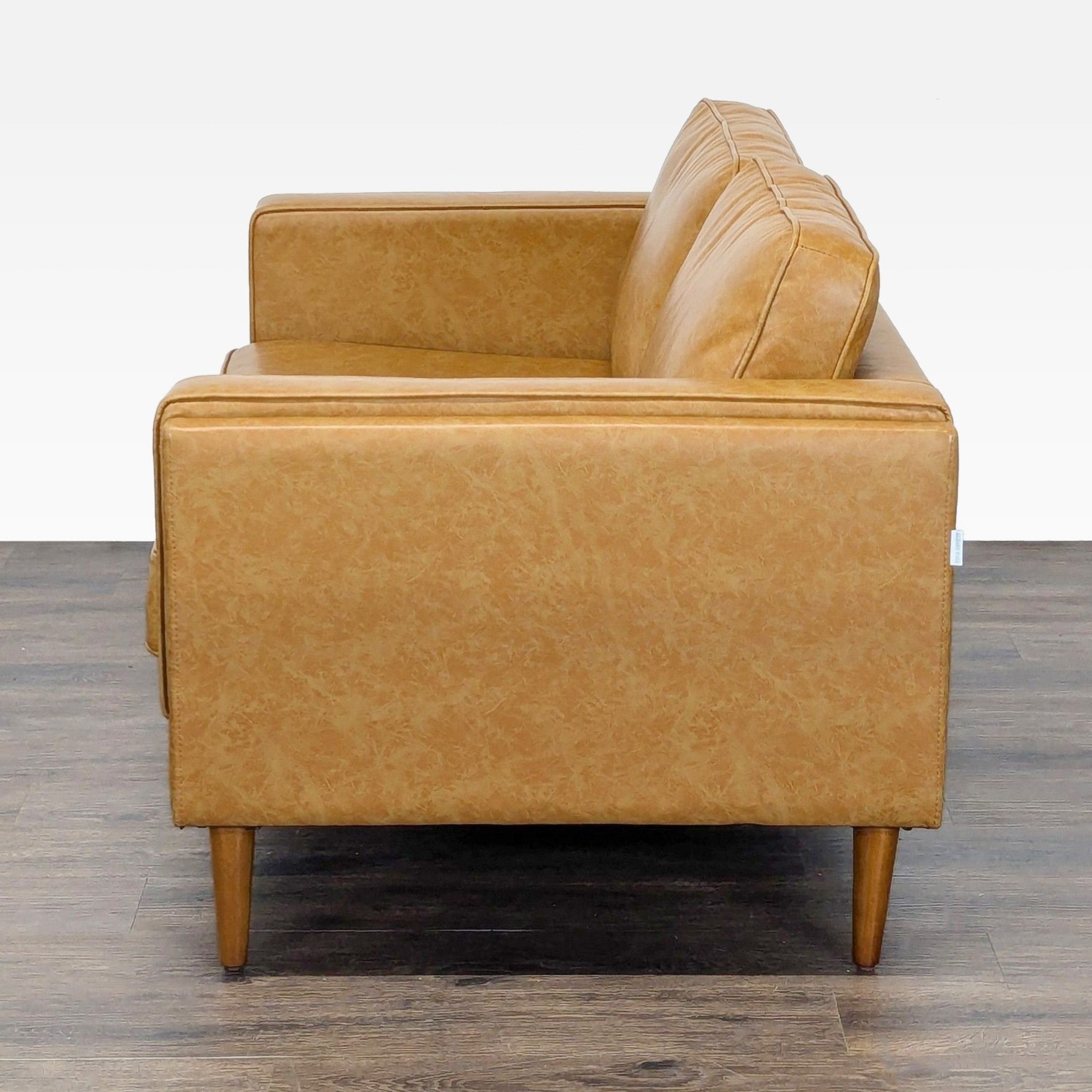 Albany Park Mid-Century Modern Tan Vegan Leather  - image-5