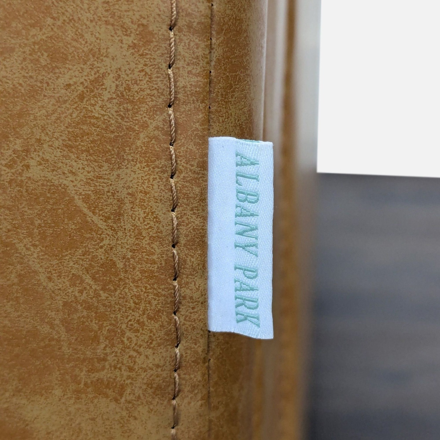 Albany Park Mid-Century Modern Tan Vegan Leather  - image-7