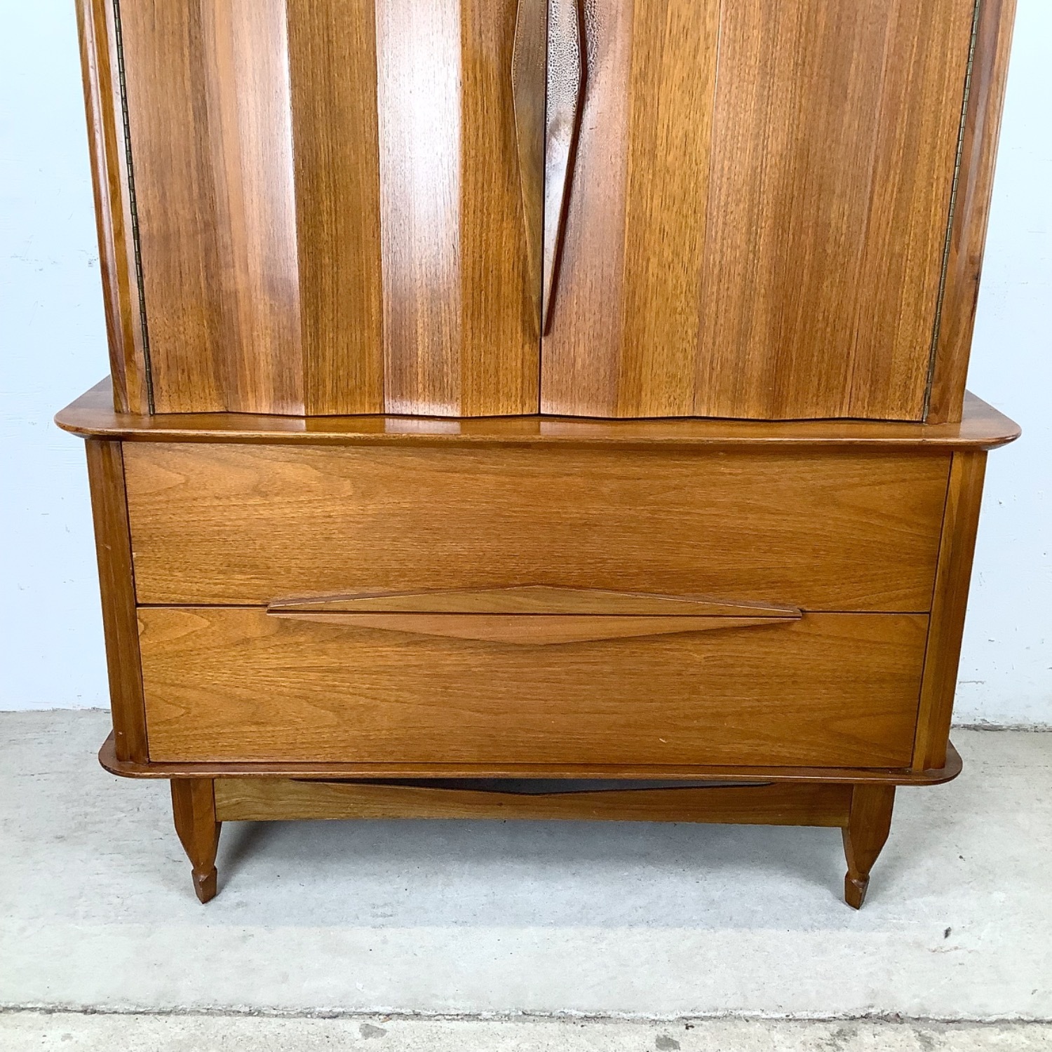 Vintage Mid-Century Modern Walnut Tall Dresser - image-2