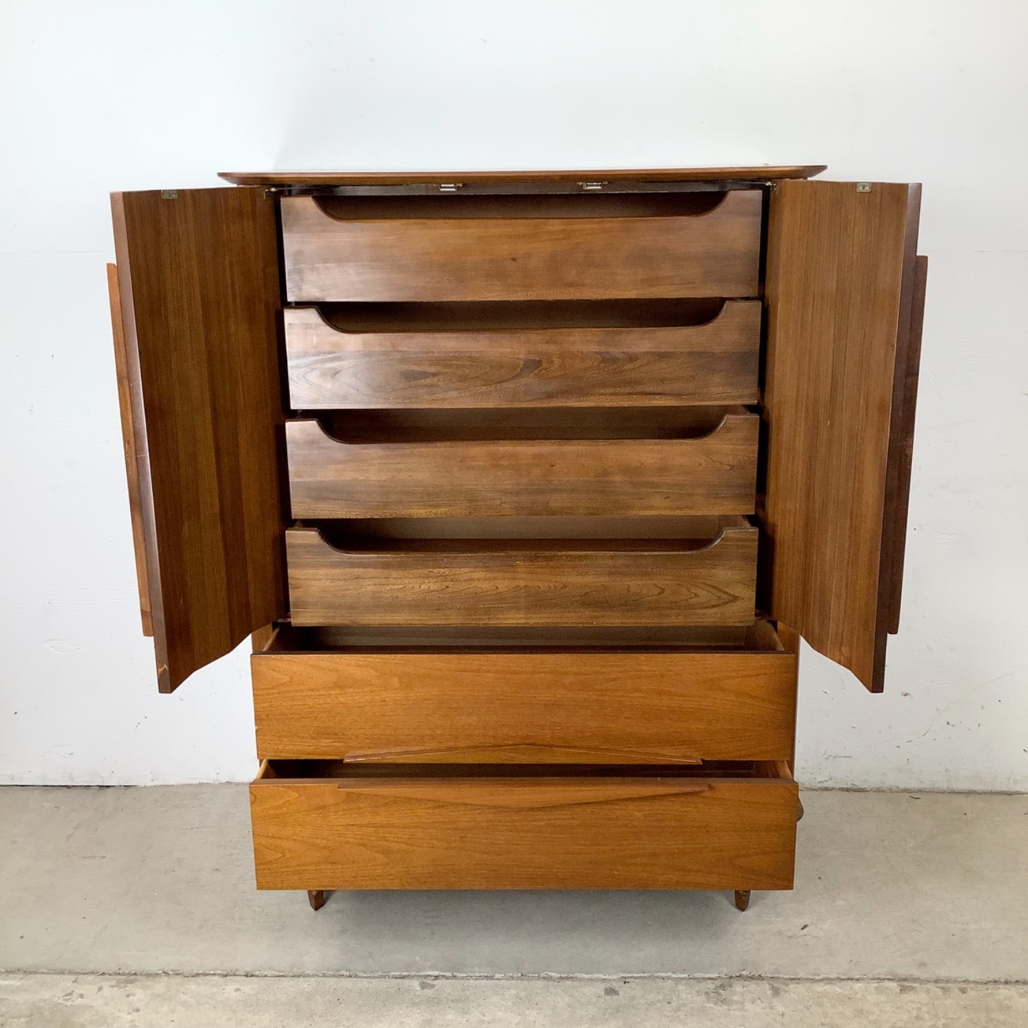 Vintage Mid-Century Modern Walnut Tall Dresser - image-6