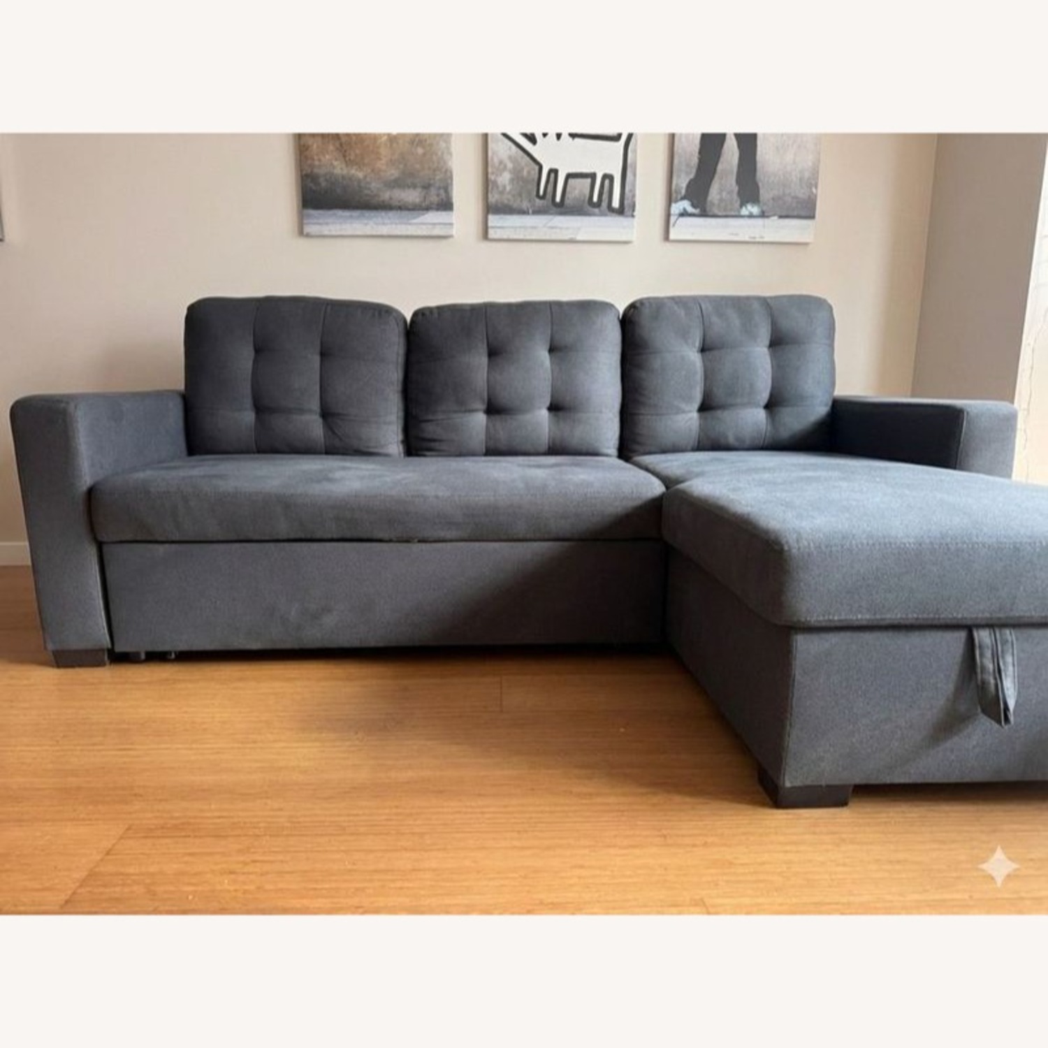 Ana Furniture Modern Dark Gray Sleeper Sofa  - image-6