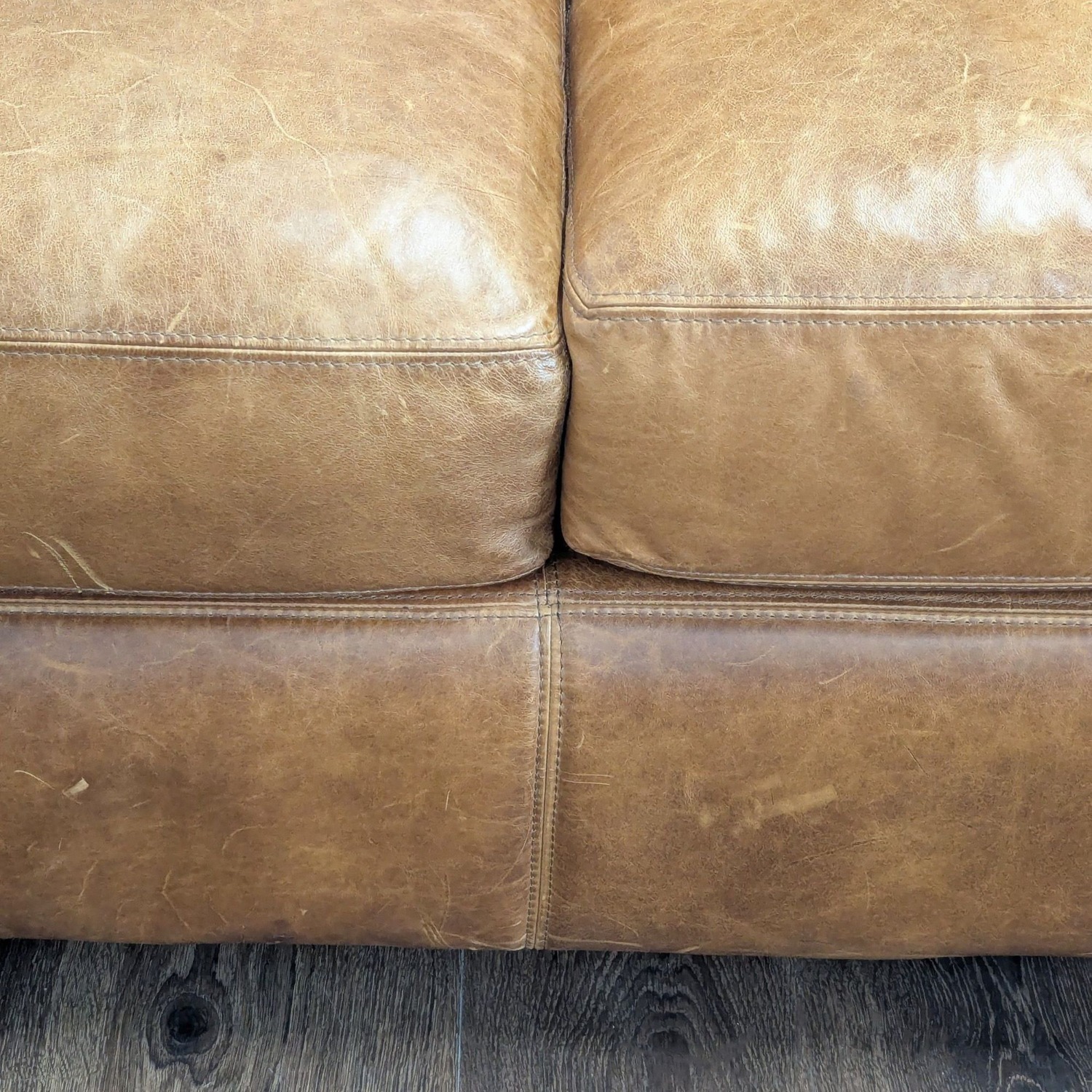 Restoration Hardware Maxwell 3-Seat Distressed Sofa - image-6