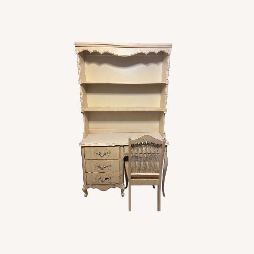 Used Broyhill Furniture Yellow Wood Desk for sale on AptDeco