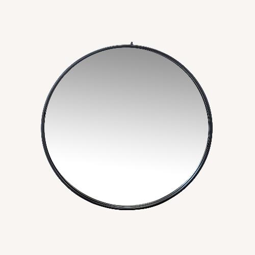 Used Metal Framed Round Mirror for sale on AptDeco