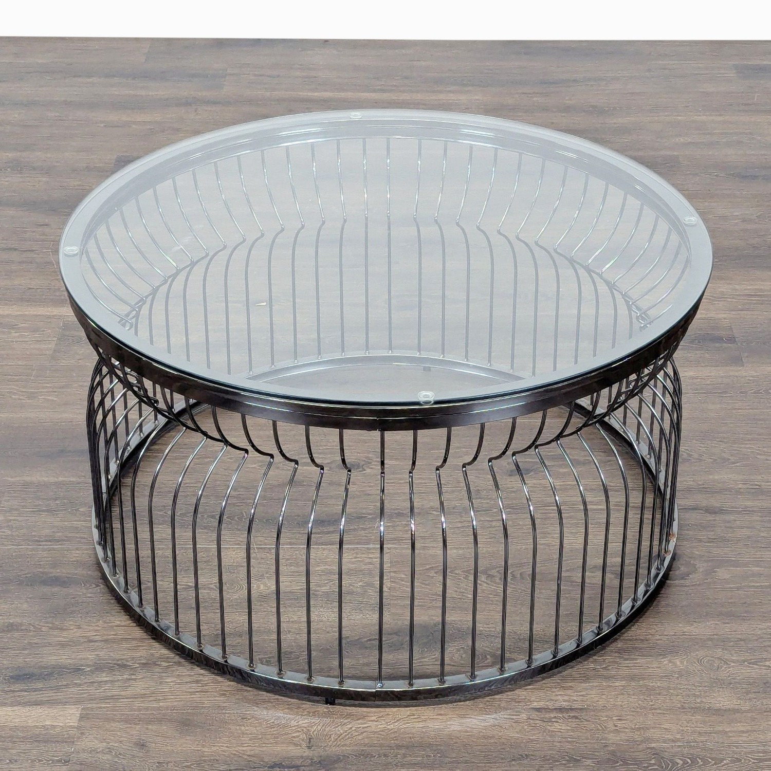 Metal Nested Base Glass Top Coffee Table	 - image-3