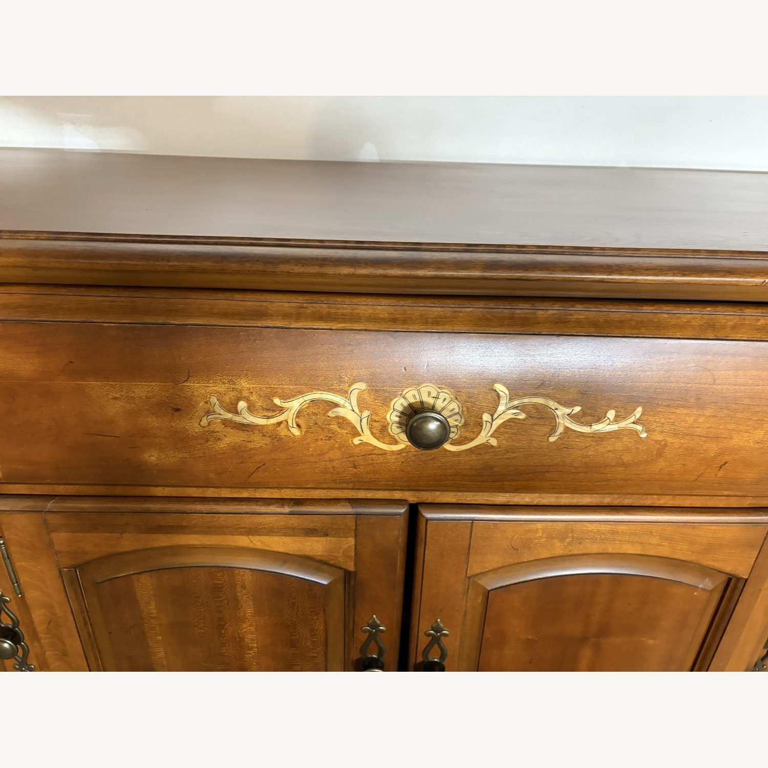 Kathy Ireland Home Light Brown Wood Armoire - image-5