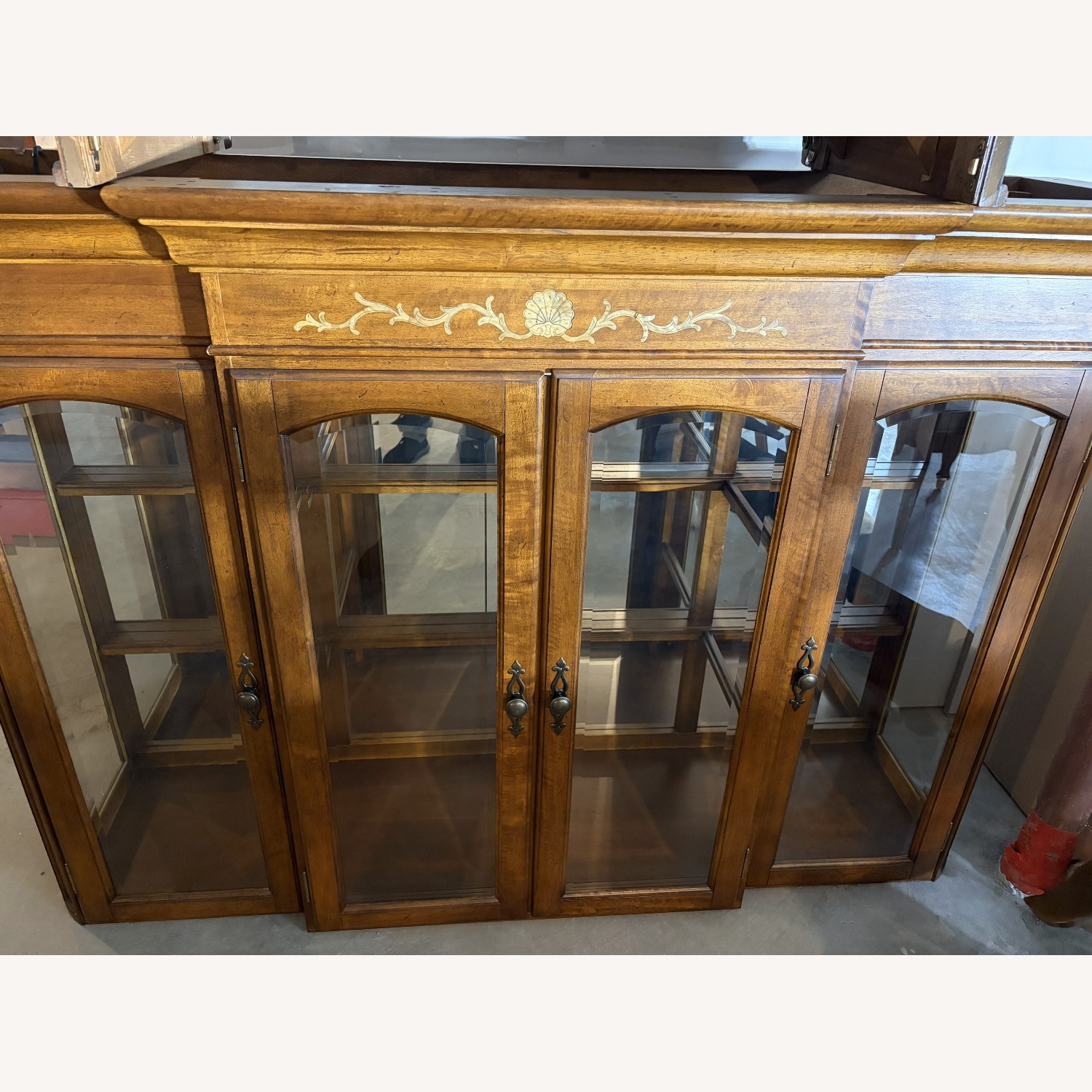 Kathy Ireland Home Light Brown Wood Armoire - image-4