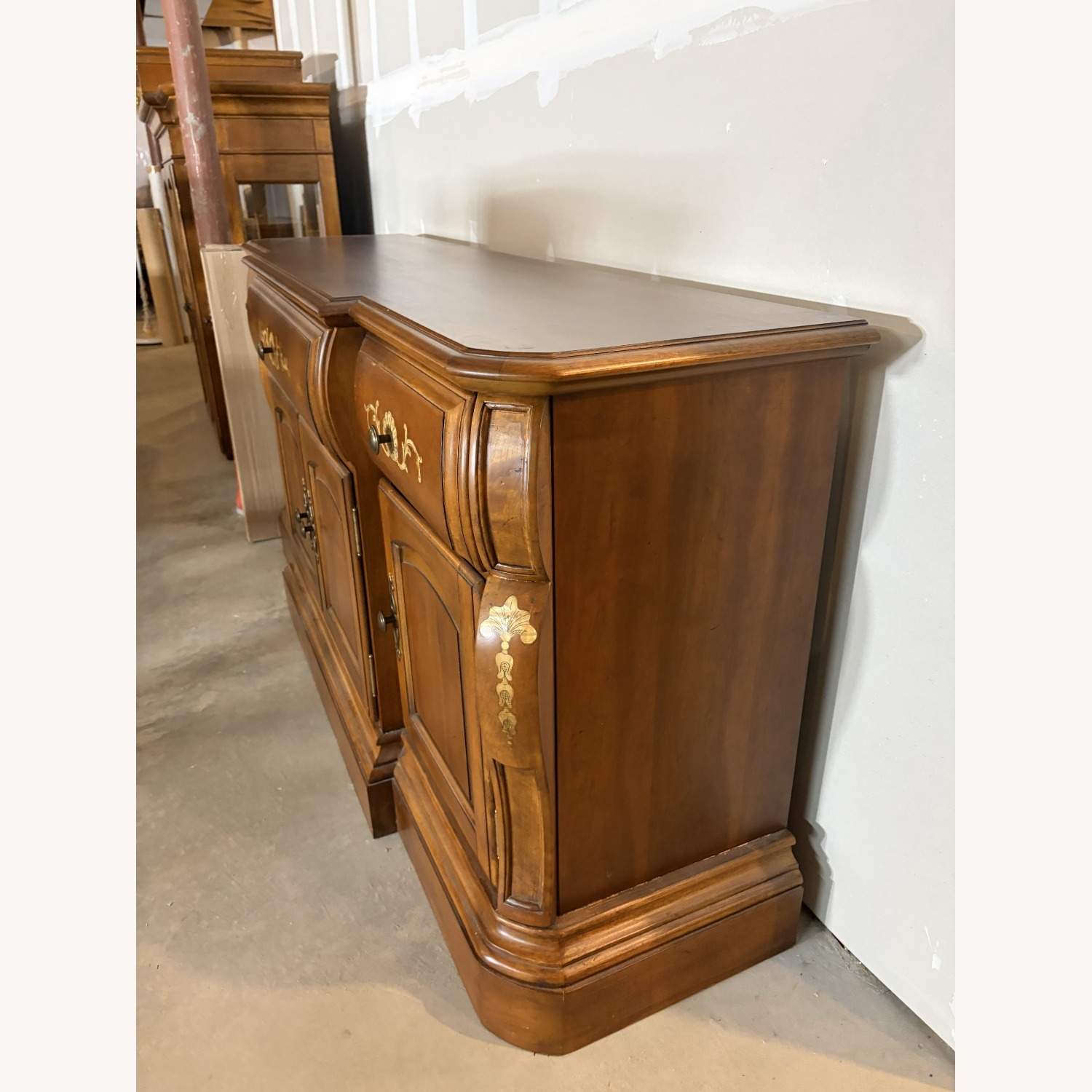 Kathy Ireland Home Light Brown Wood Armoire - image-2