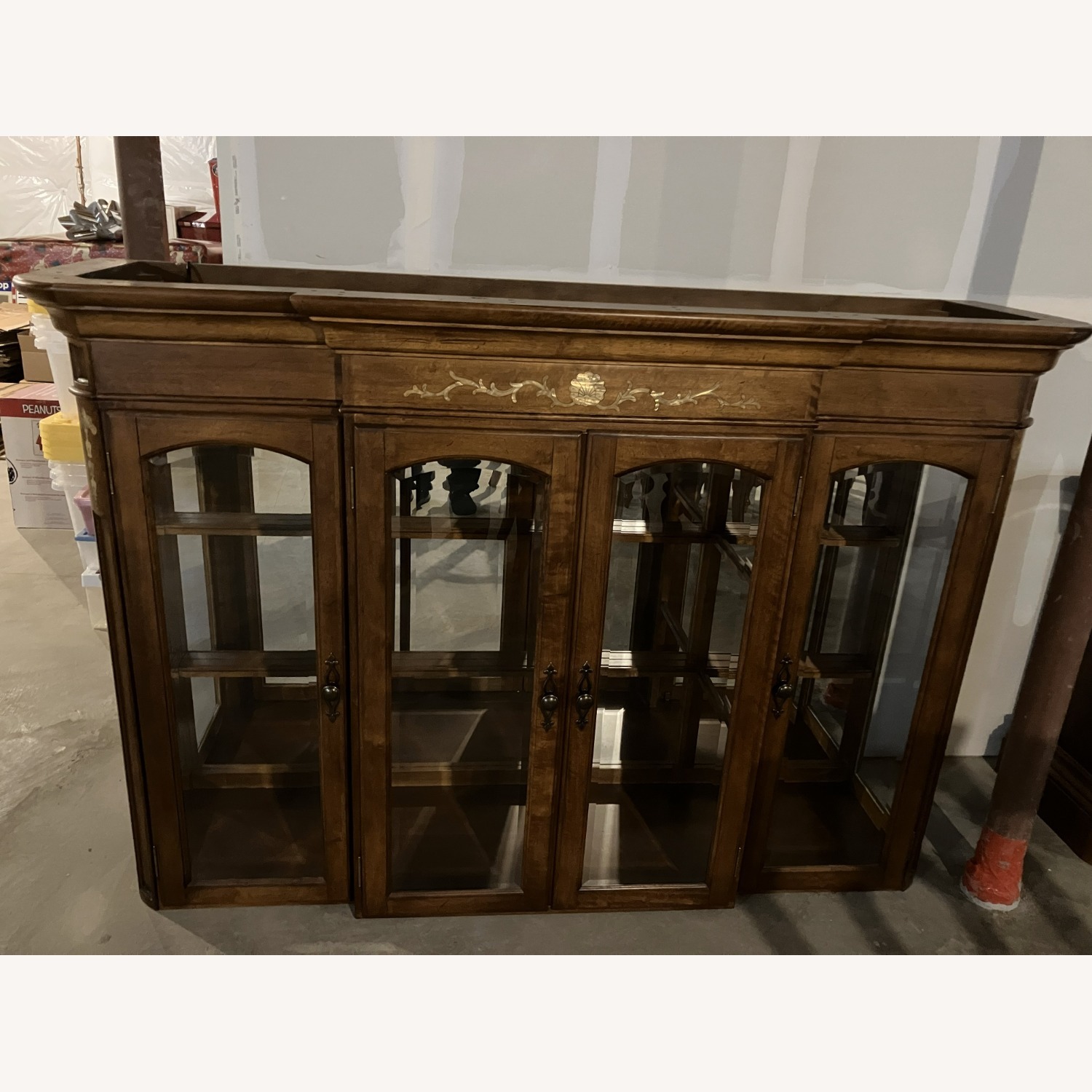 Kathy Ireland Home Light Brown Wood Armoire - image-6