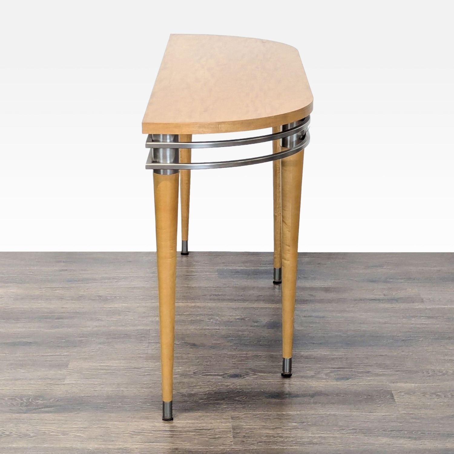 Ethan Allen Radius Console Table in Light Blond - image-3