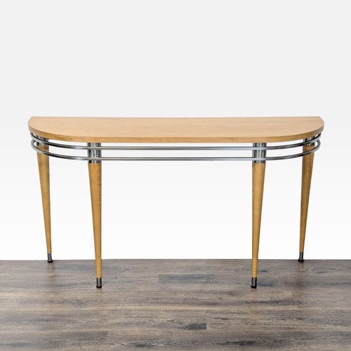 Used Ethan Allen Radius Console Table in Light Blond for sale on AptDeco