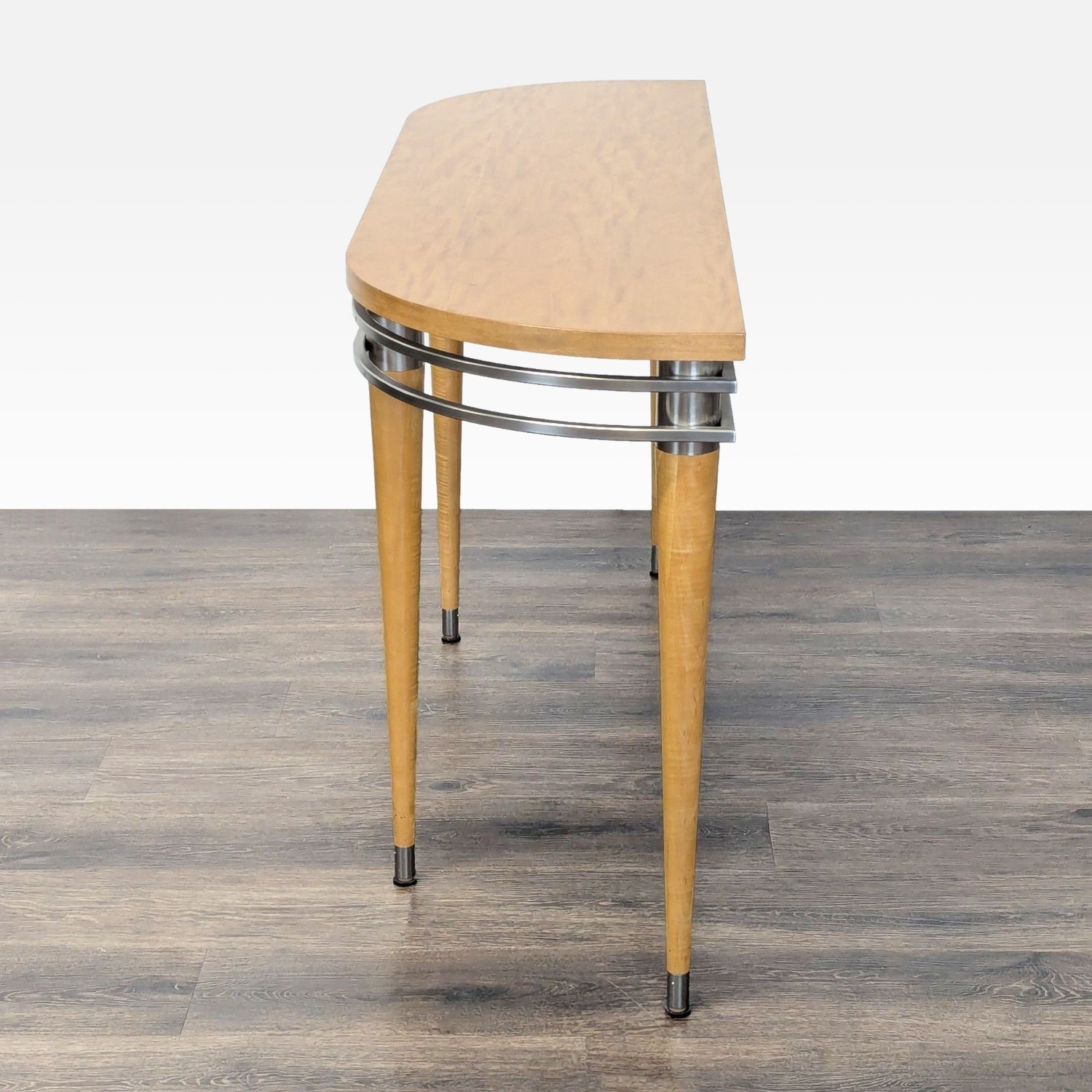 Ethan Allen Radius Console Table in Light Blond - image-5