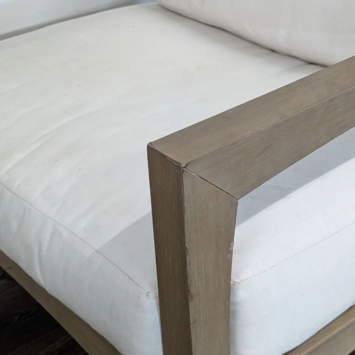 Pottery Barn Modern Outdoor Wood Frame Armchair  - image-5