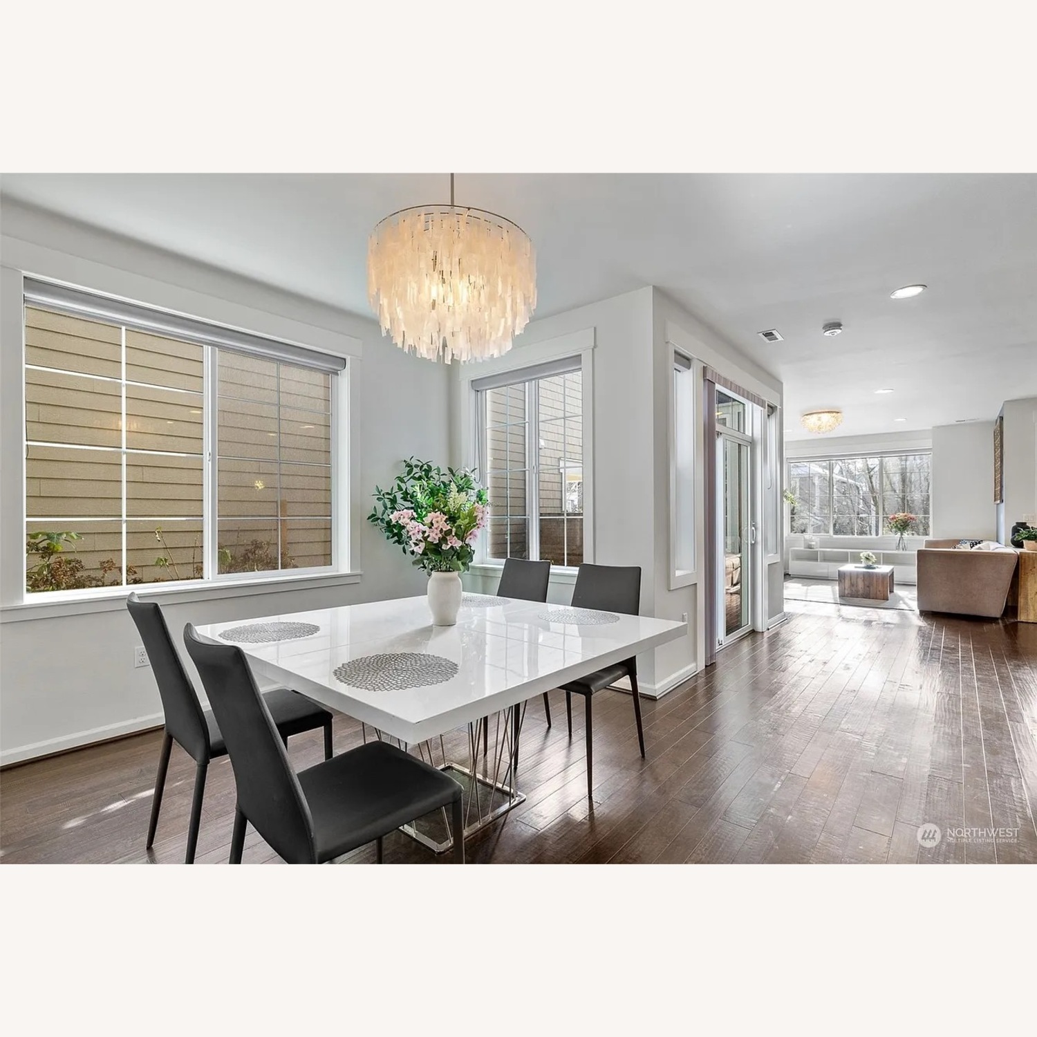 White Lacquer Dining Table - image-1