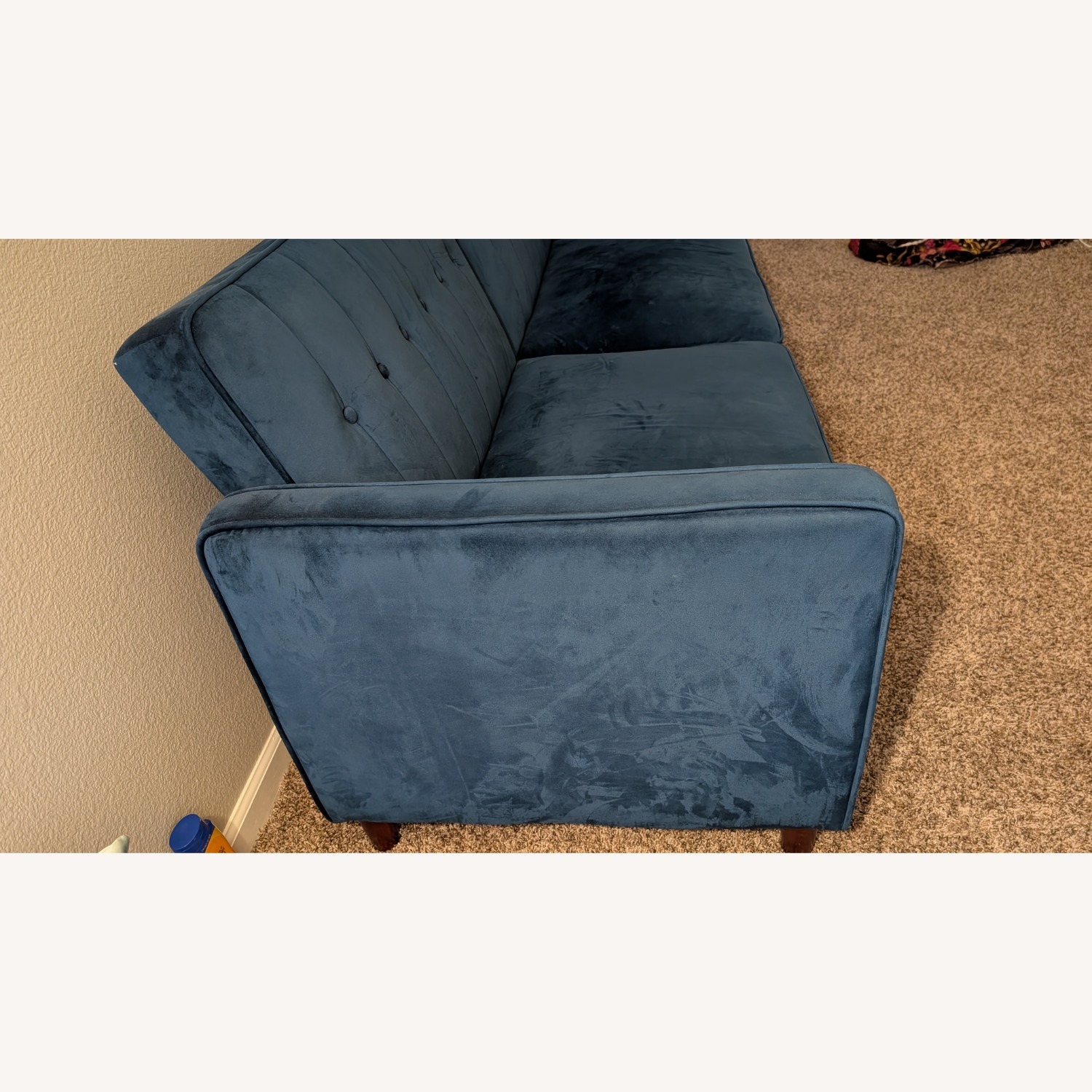 Wayfair Blue Fabric 2 Seater Sofa - image-3