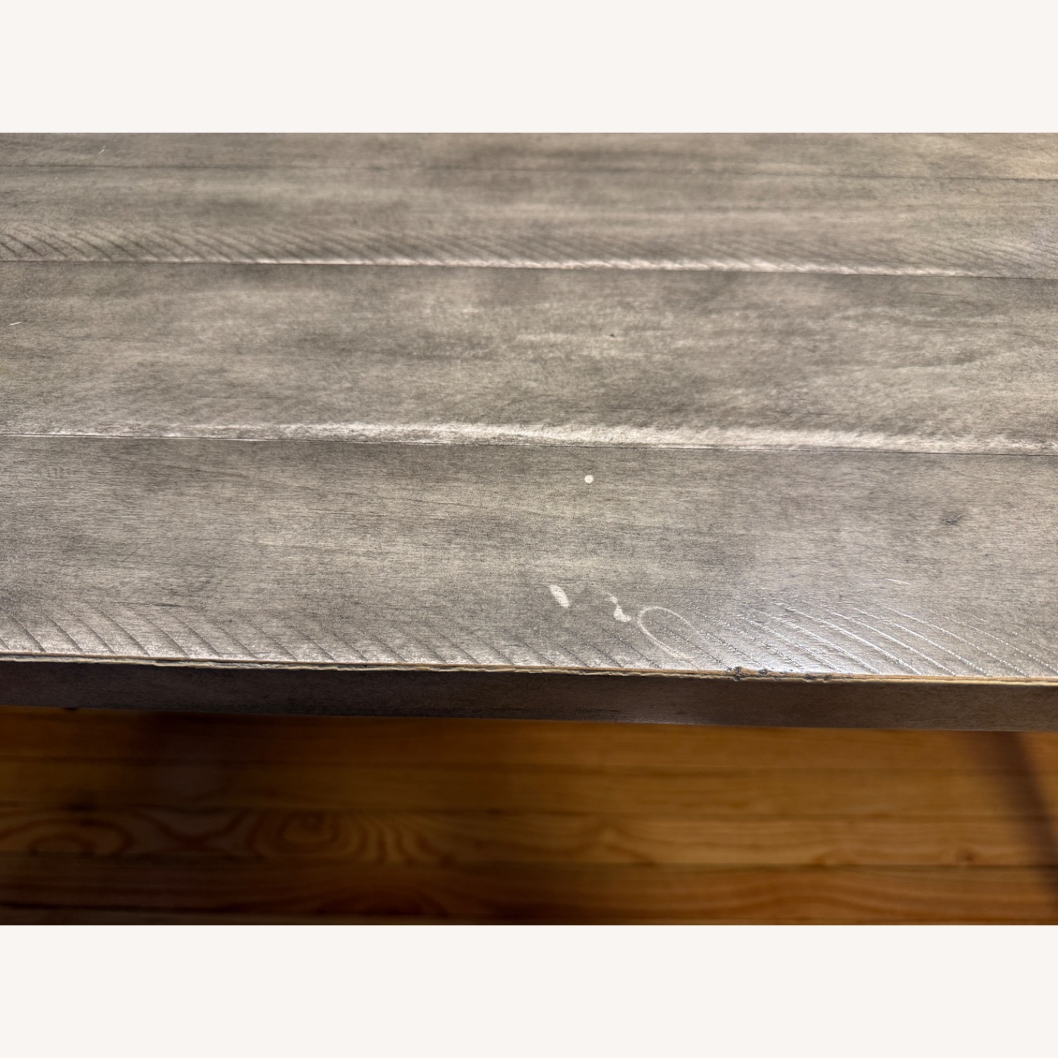 Pottery Barn Mateo Light Gray Wood Desk - image-4