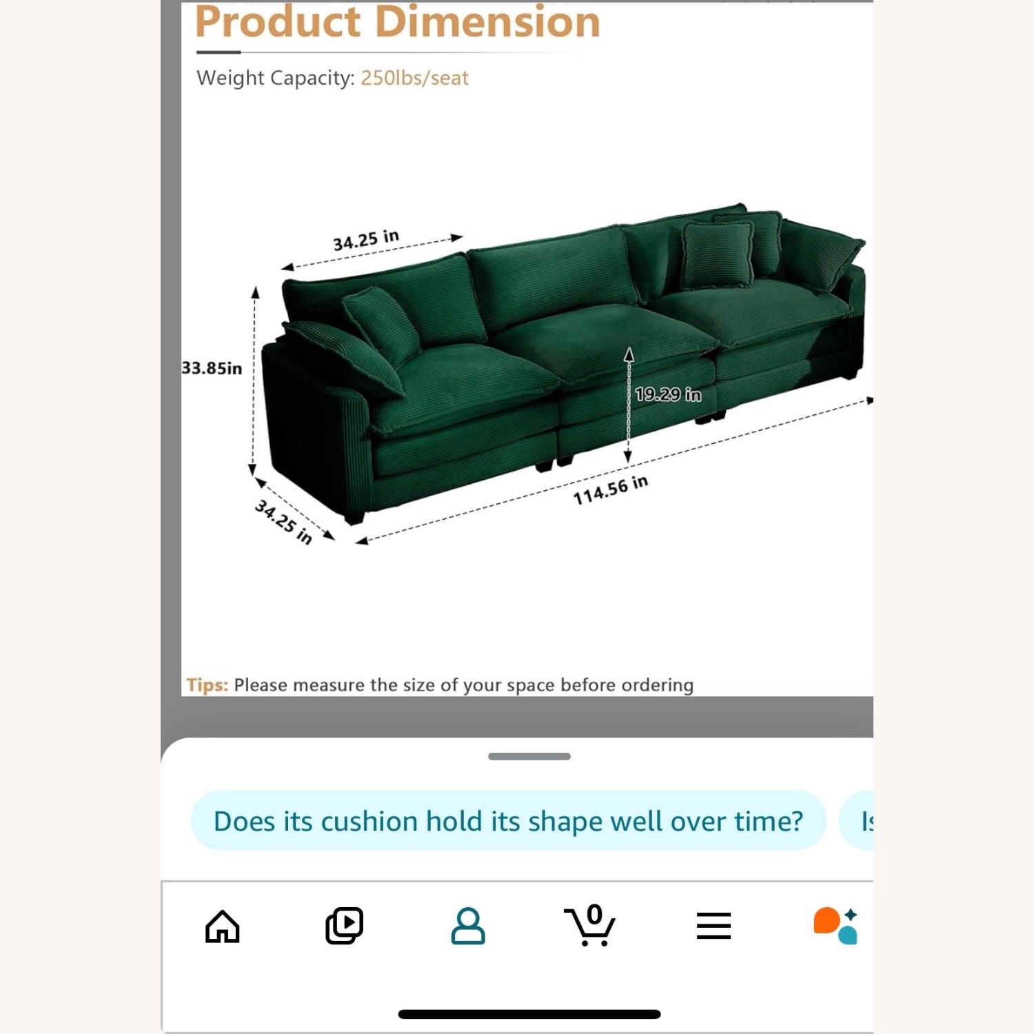 Target Large Sofa - image-2