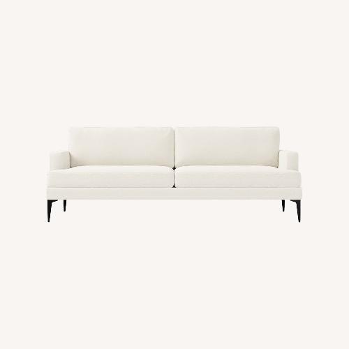 Used West Elm Andes Light Gray Fabric 2 Seater Sofa for sale on AptDeco