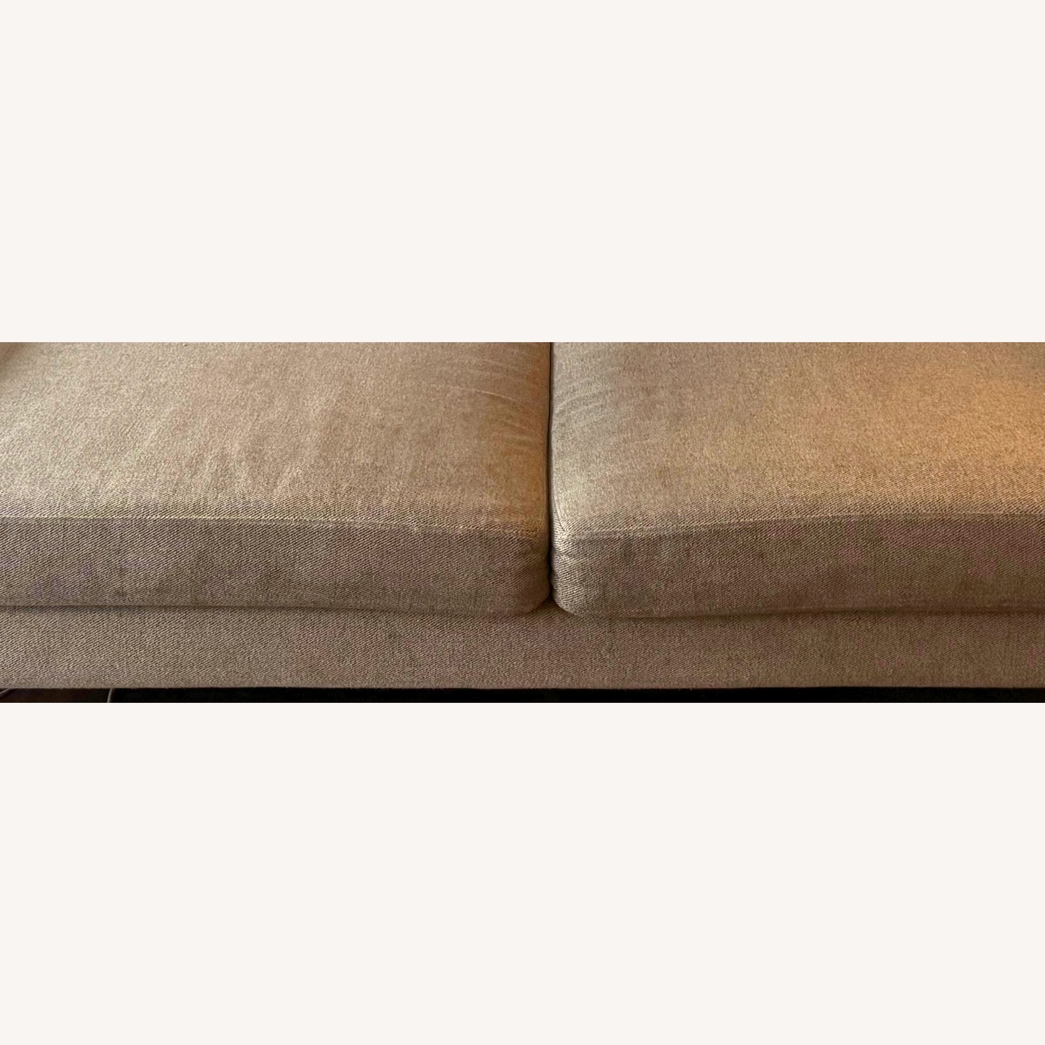 West Elm Andes Light Gray Fabric 2 Seater Sofa - image-2