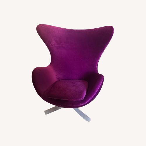 Used Arne Jacobsen Egg Style Lounge Chair - Replica  for sale on AptDeco