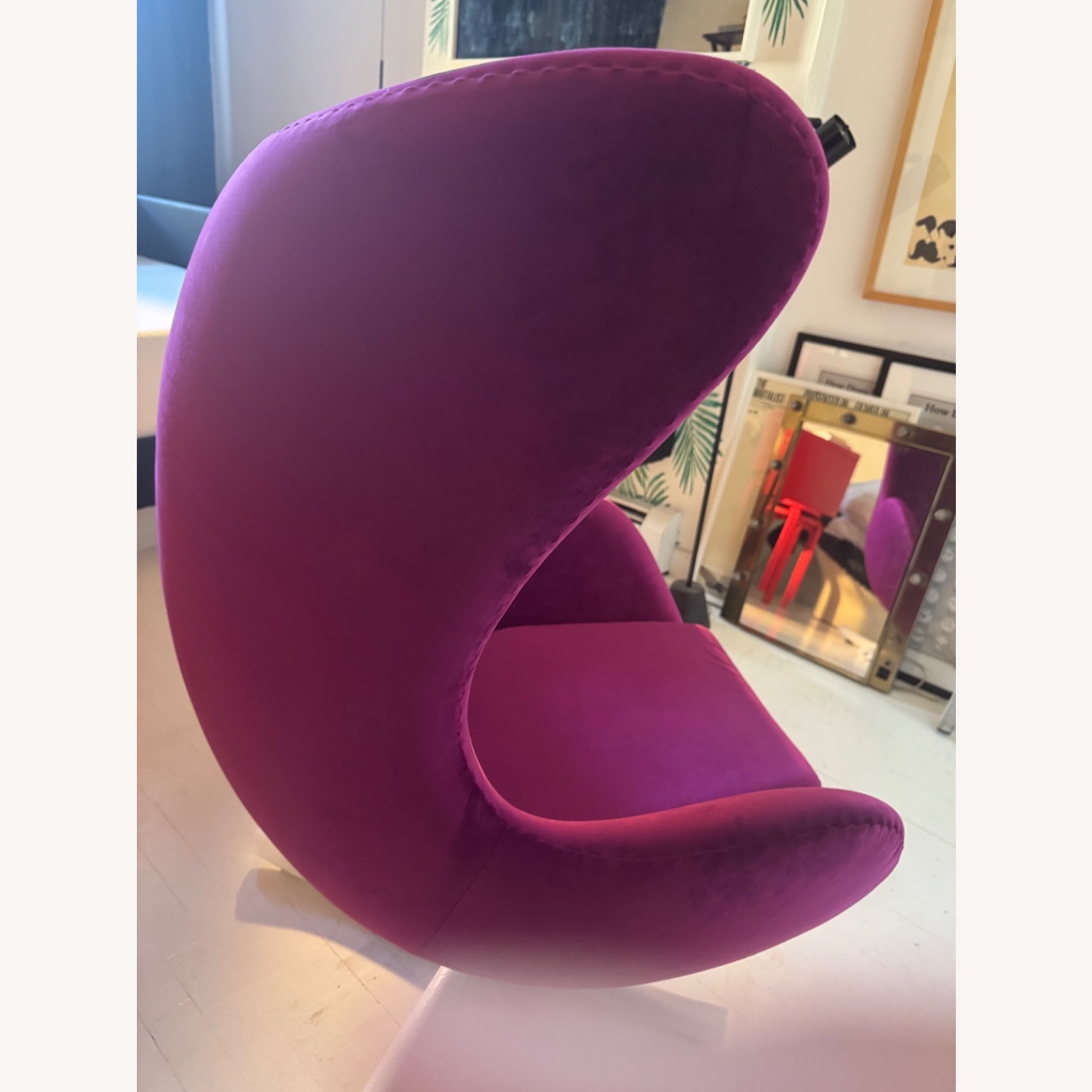 Arne Jacobsen Egg Style Lounge Chair - Replica - image-3