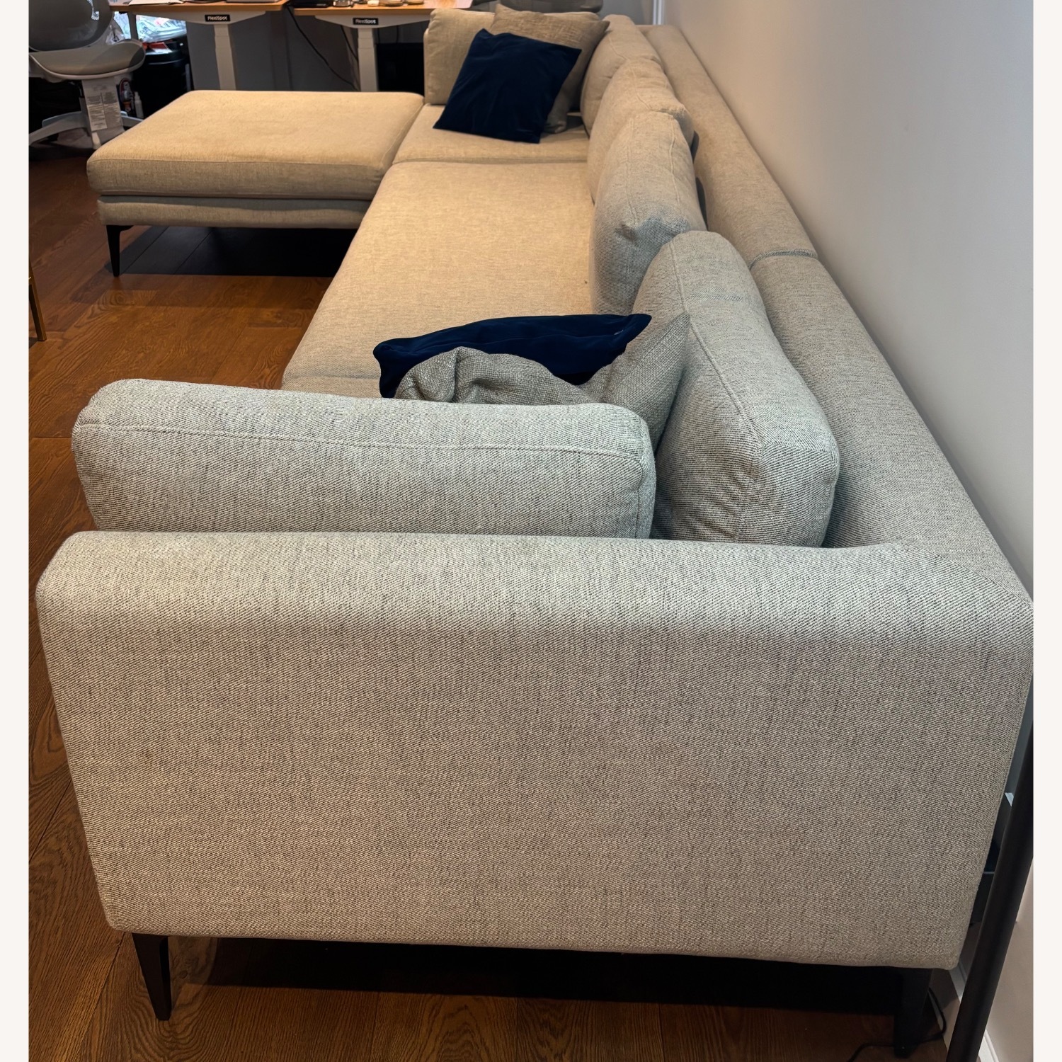 Williams Sonoma Light Gray 3+ Piece Sectional - image-2