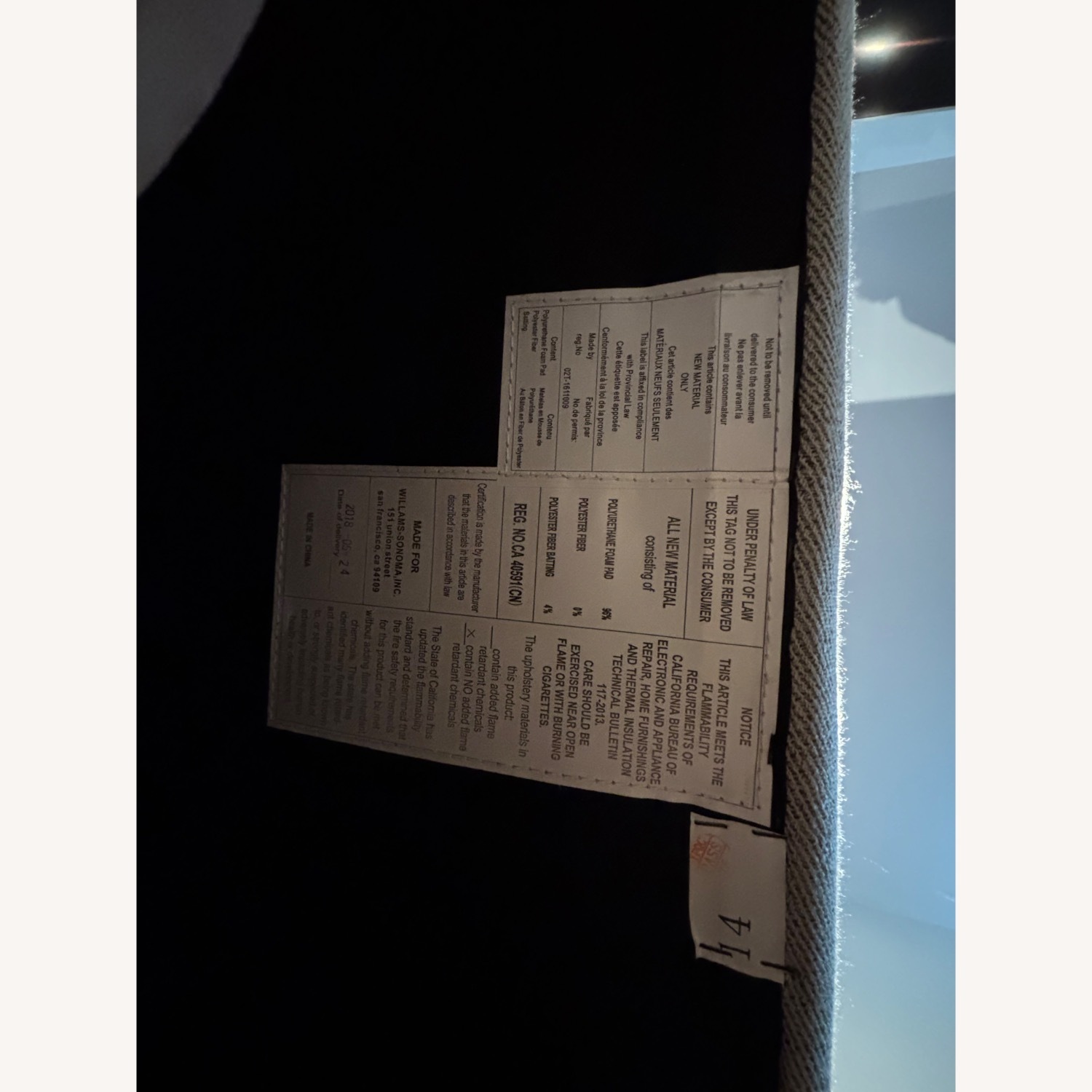 Williams Sonoma Light Gray 3+ Piece Sectional - image-5