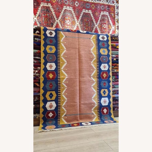 Used Kilim Couture Contemporary Oushak Area Rug for sale on AptDeco