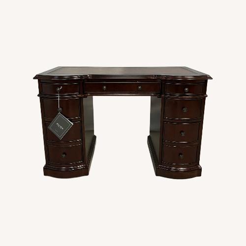 Used Hooker Furniture Cherry Knee-Hole Bow Front Desk for sale on AptDeco