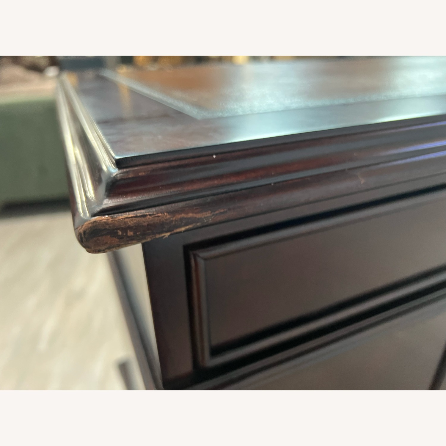 Hooker Furniture Cherry Knee-Hole Bow Front Desk - image-9