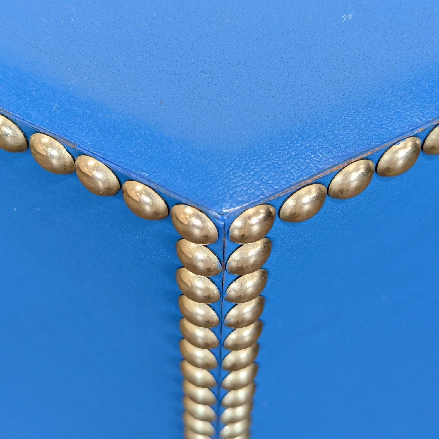 Wisteria Blue Hide Stool - image-6