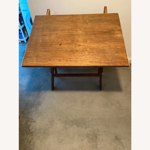 Used Antique Wood Drafting Table Circa 1980s for sale on AptDeco