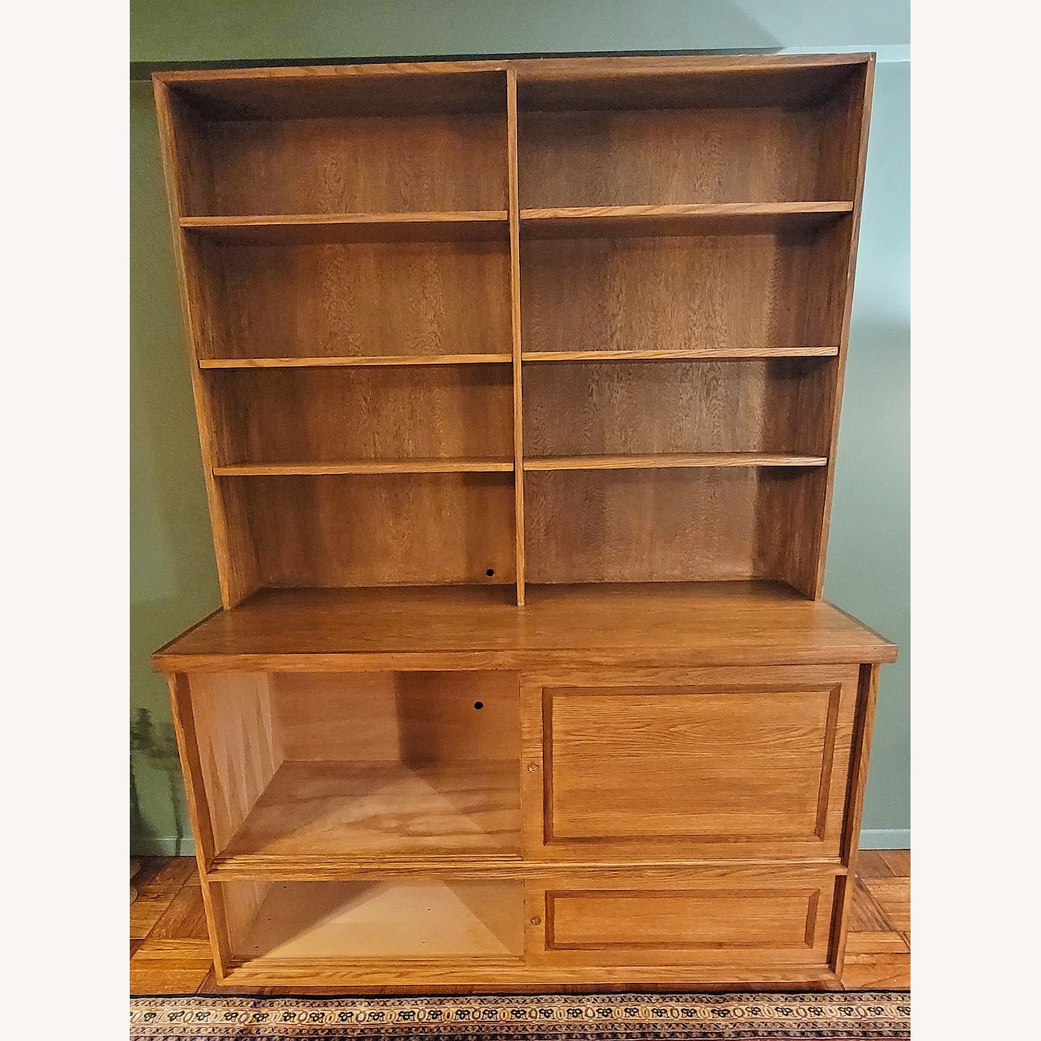 Handcrafted Natural Wood Bookcase - image-4