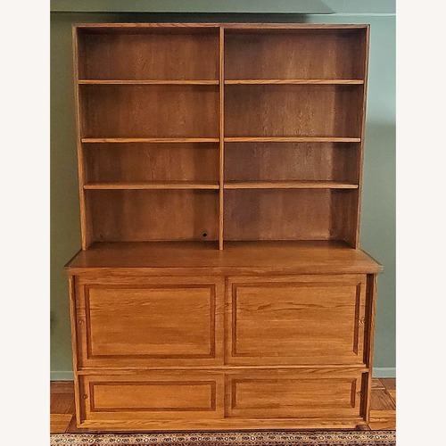 Used Handcrafted Natural Wood Bookcase for sale on AptDeco