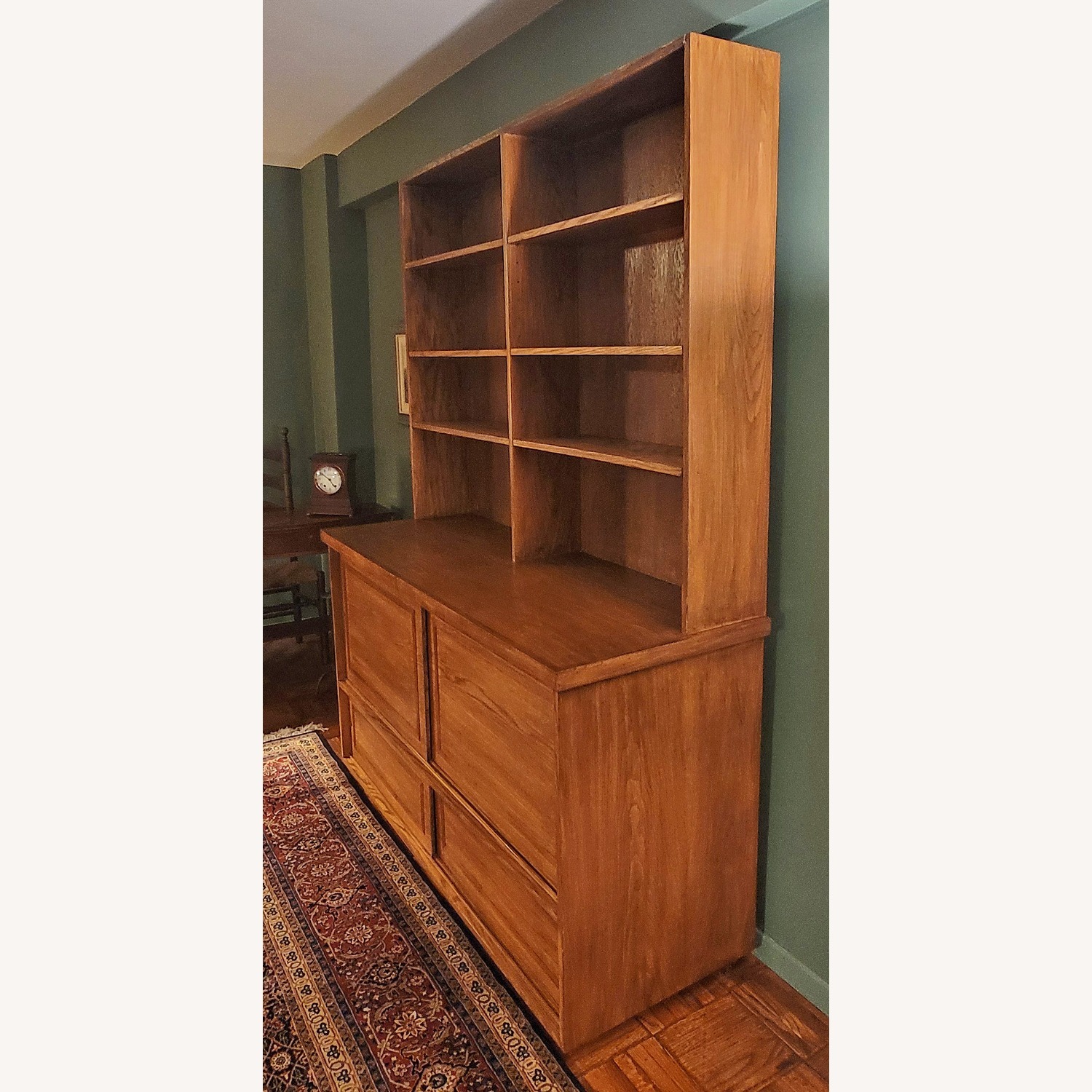 Handcrafted Natural Wood Bookcase - image-1