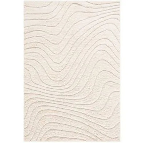 Used Havenly Vermont Collection 8x10 Cream Textured Rug  for sale on AptDeco