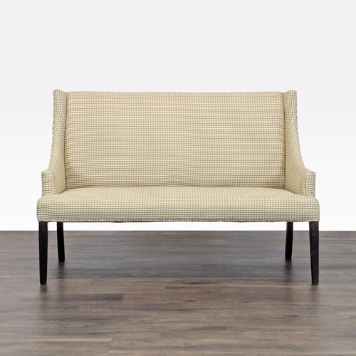 Used Upholstered Bench on Wood Legs for sale on AptDeco