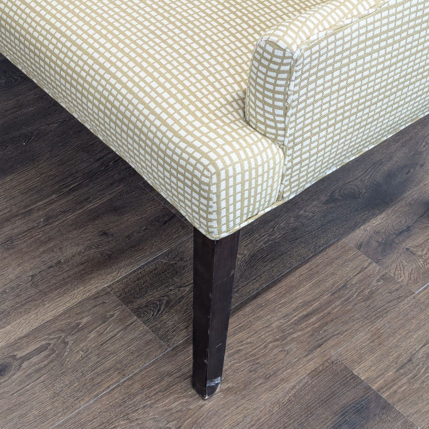 Upholstered Bench on Wood Legs	 - image-5