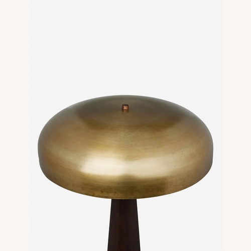 Used Lulu & Georgia Kasner Modern Brass & Wood Floor Lamp for sale on AptDeco