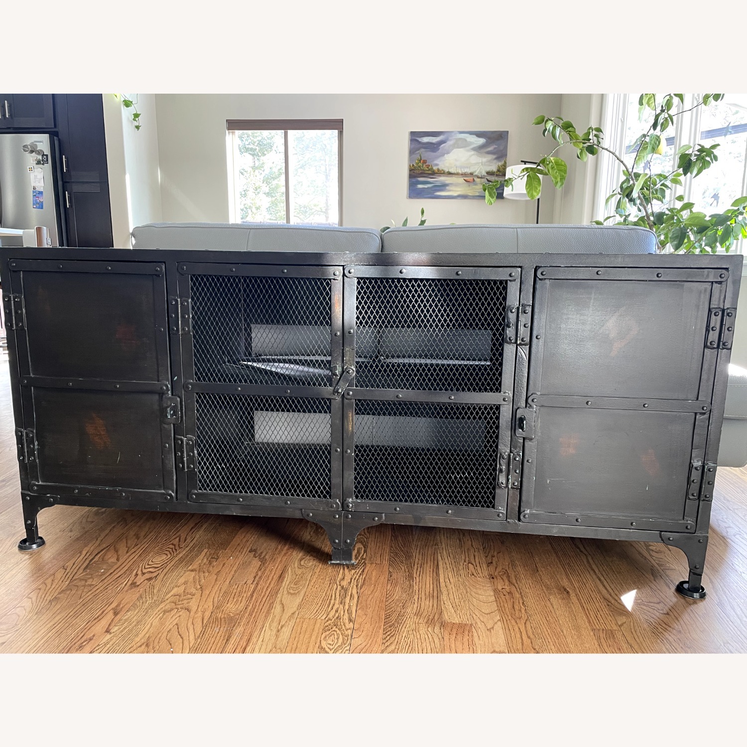 RH Industrial Tool Chest 4-Door Media Console - image-1