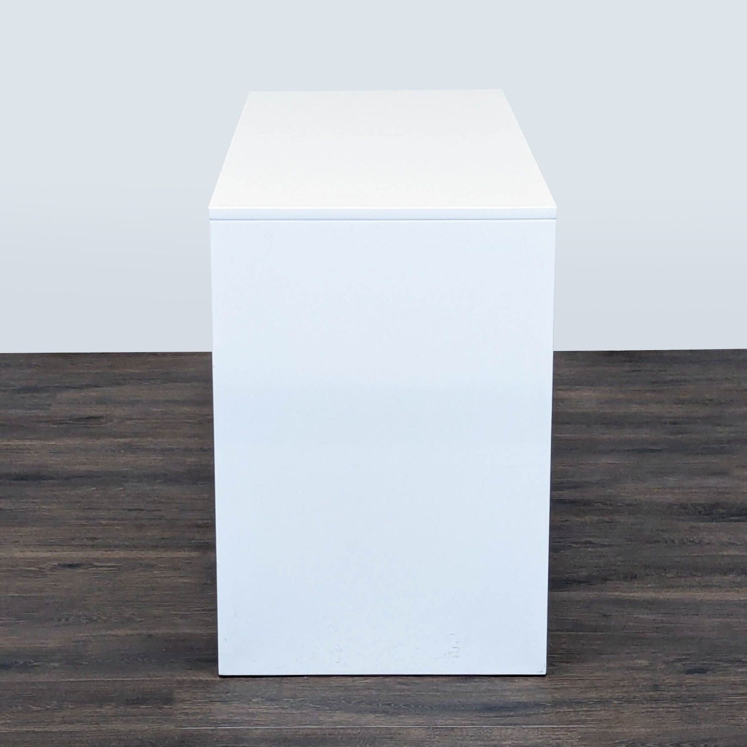 CB2 Runway Modern White Desk with Two Drawers - image-4