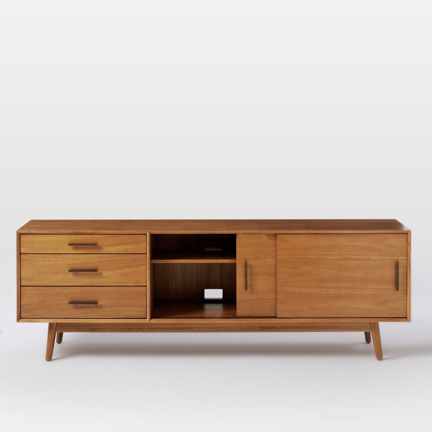 West Elm Mid Century Console 80" Acorn  - image-1
