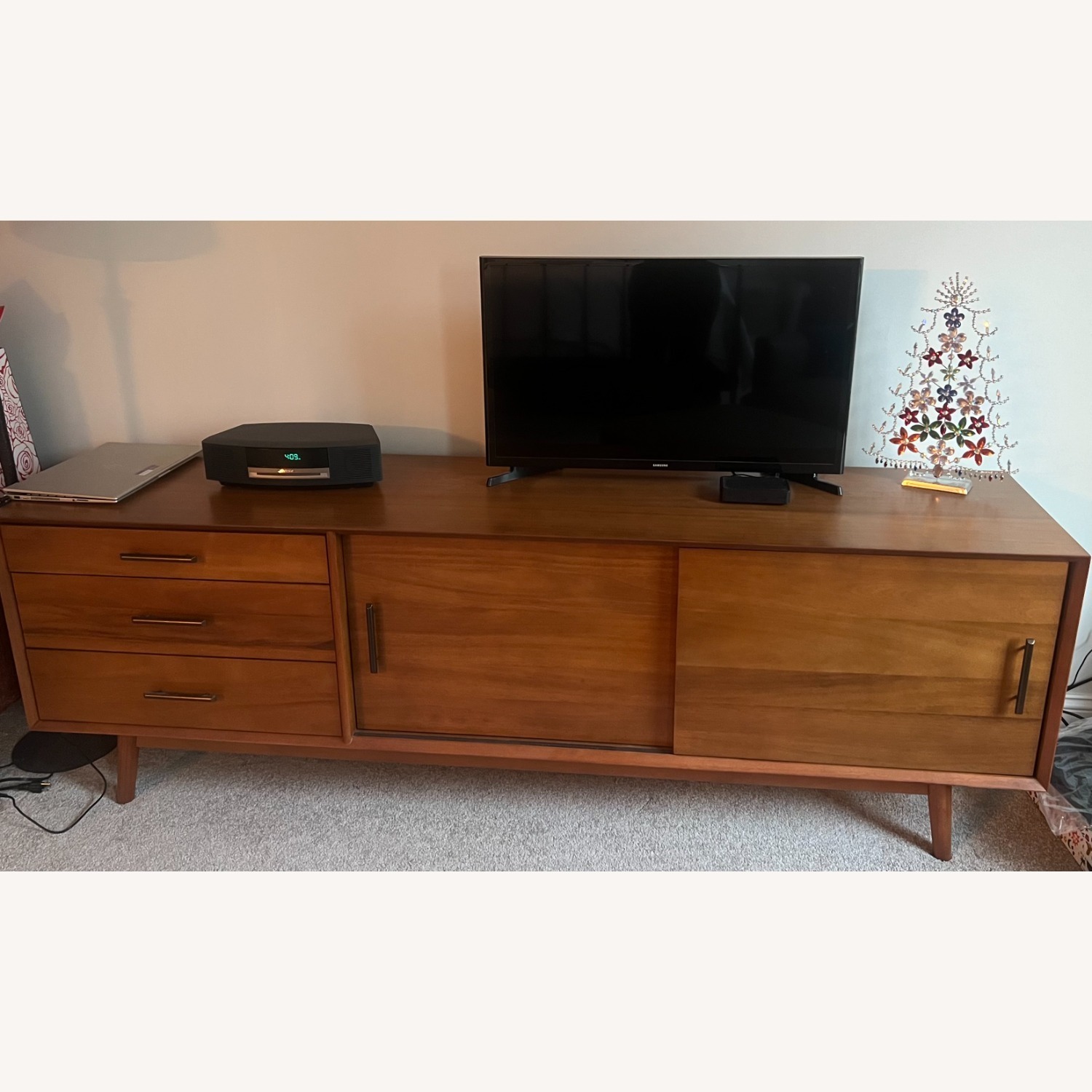 West Elm Mid Century Console 80" Acorn  - image-3